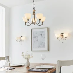 Alton 2 Light Satin Chrome Wall Light
