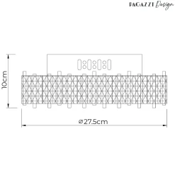 Ana Chrome LED Flush Ceiling Light