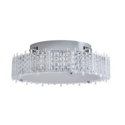 Ana Chrome LED Flush Ceiling Light