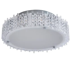 Ana Chrome LED Flush Ceiling Light