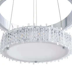 Ana LED Chrome Tiered Pendant Ceiling Light