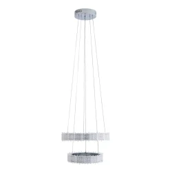 Ana LED Chrome Tiered Pendant Ceiling Light
