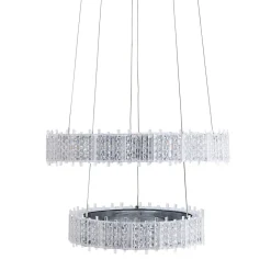 Ana LED Chrome Tiered Pendant Ceiling Light