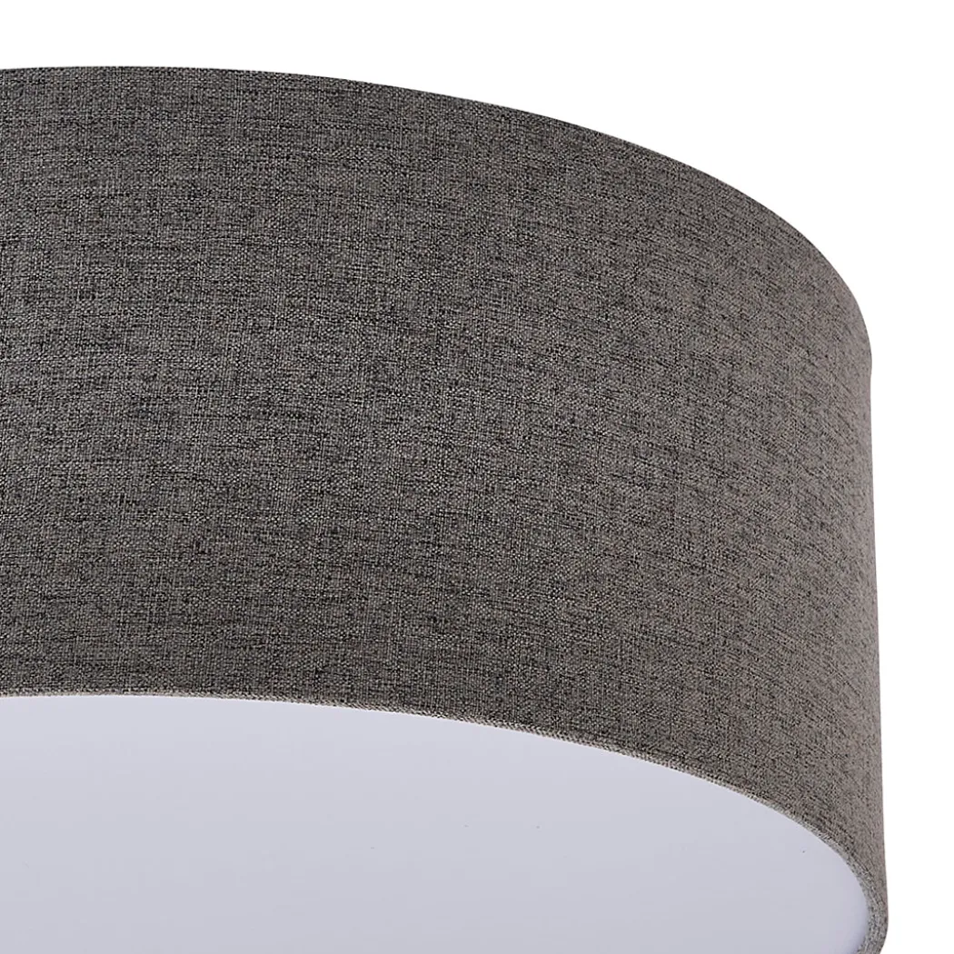 Averis Grey Flush Ceiling Light