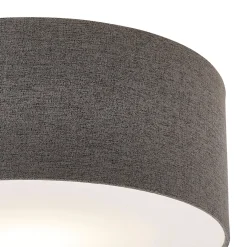 Averis Grey Flush Ceiling Light