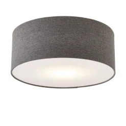 Averis Grey Flush Ceiling Light