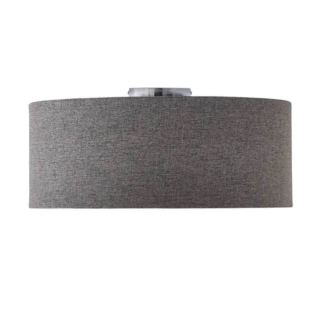 Averis Grey Flush Ceiling Light