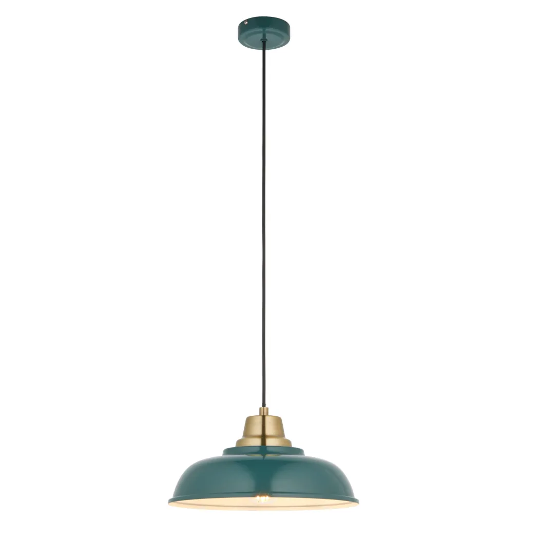 Bakewell Teal Ceiling Pendant
