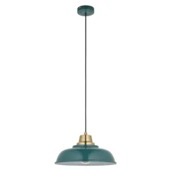 Bakewell Teal Ceiling Pendant