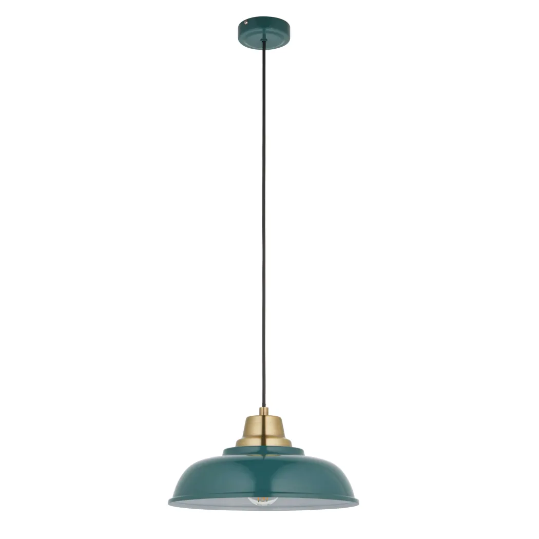 Bakewell Teal Ceiling Pendant