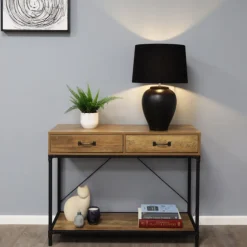 Belen Black Ceramic Table Lamp
