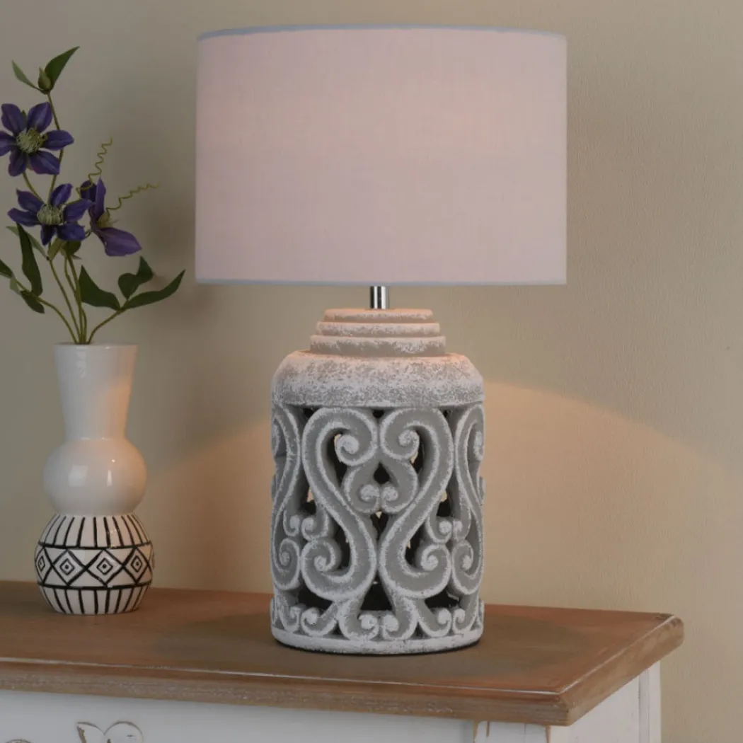 Blythe Grey Table Lamp