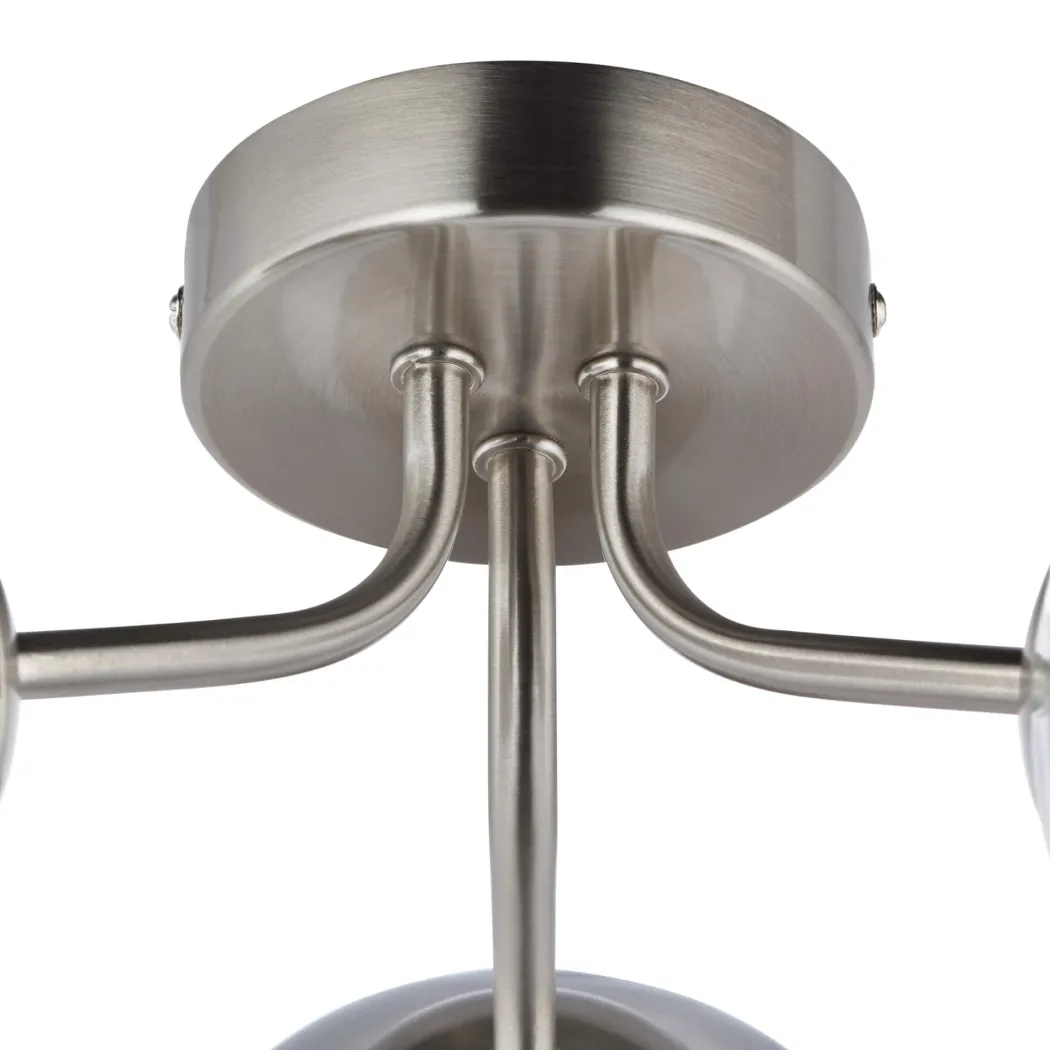 Branco 3 Light Semi-Flush Ceiling Light