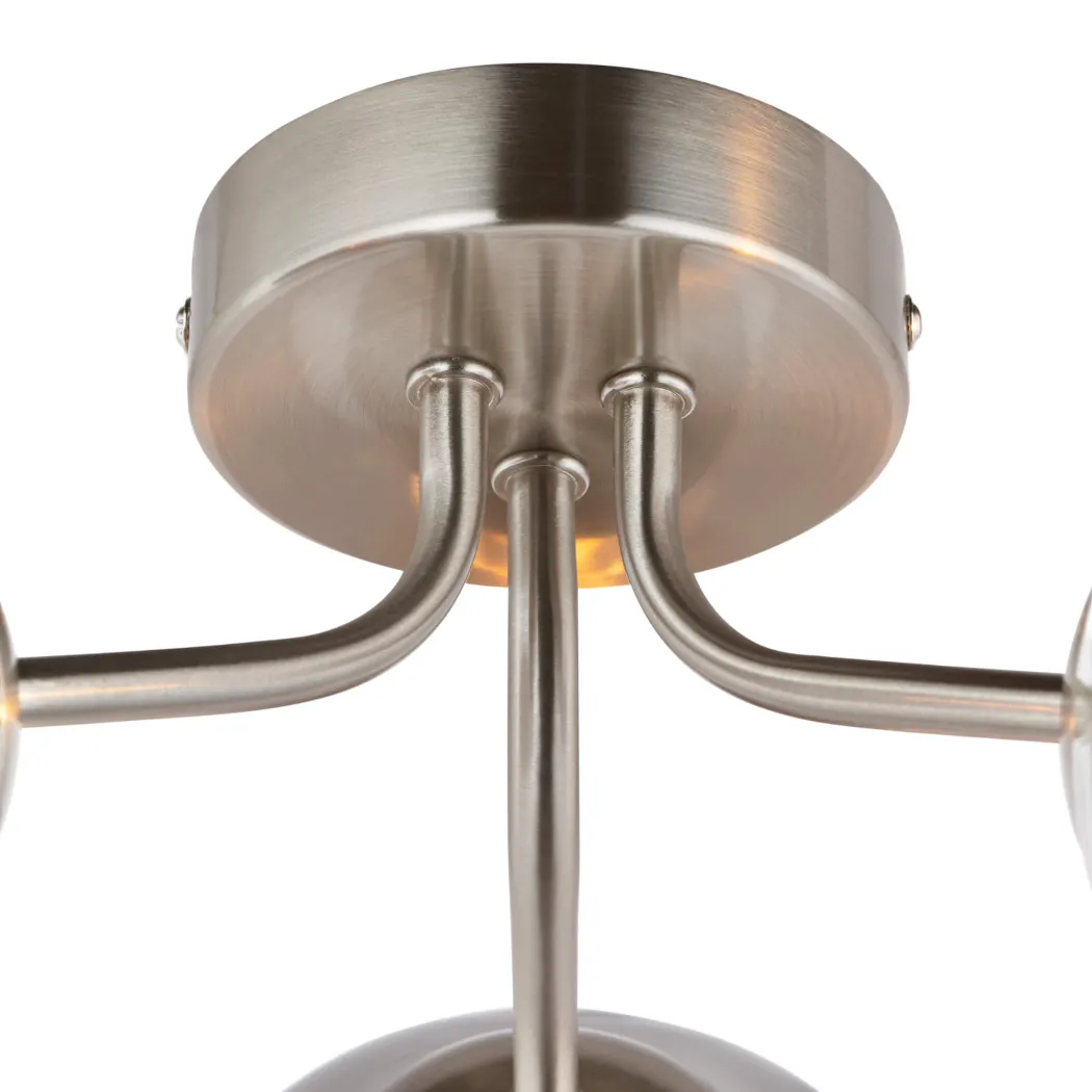 Branco 3 Light Semi-Flush Ceiling Light