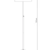 Brielle Satin Chrome Floor Lamp