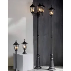 Burford Outdoor Large Bollard Lantern Light