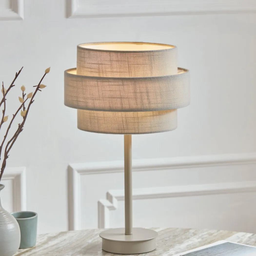 Buxton Grey Table Lamp