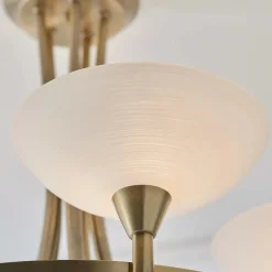 Cagney 5 Light Ceiling Light Antique Brass