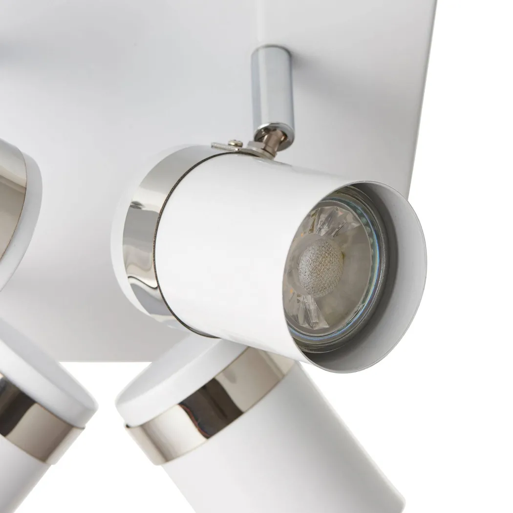 Camden 4 Light White Ceiling Spotlight Plate
