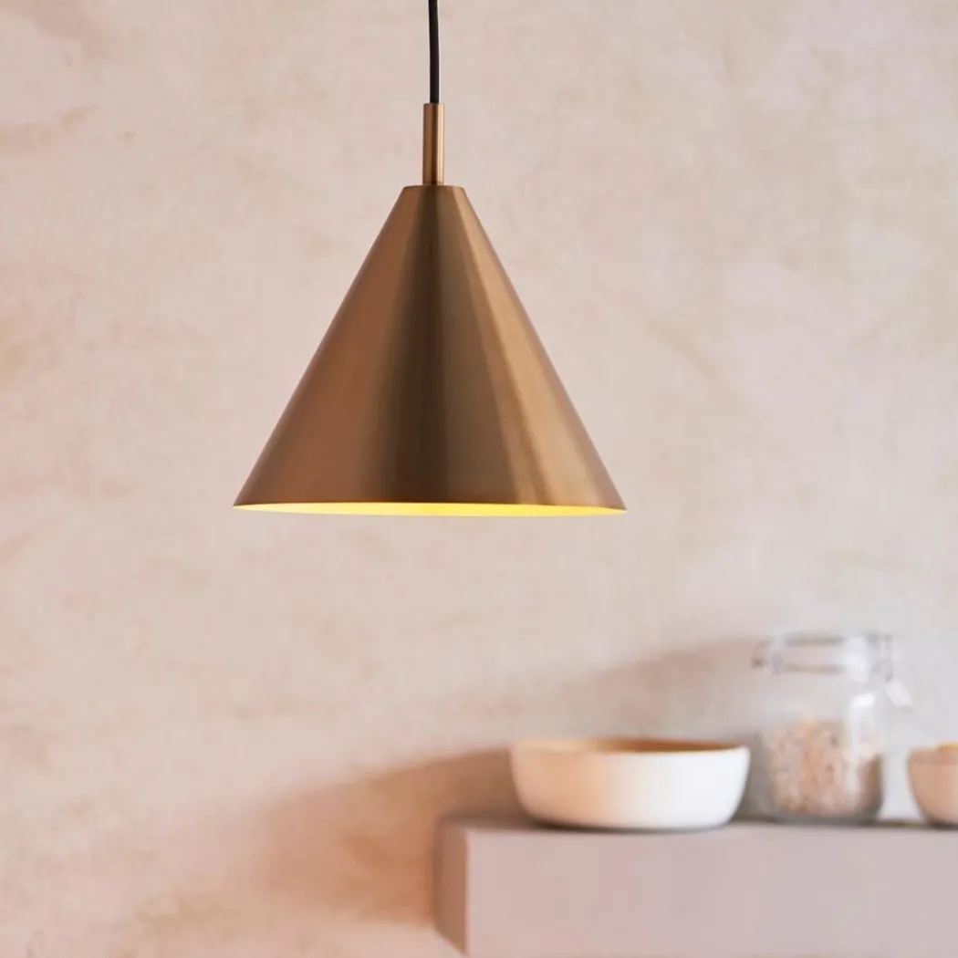 Cape Antique Brass Pendant Ceiling Light