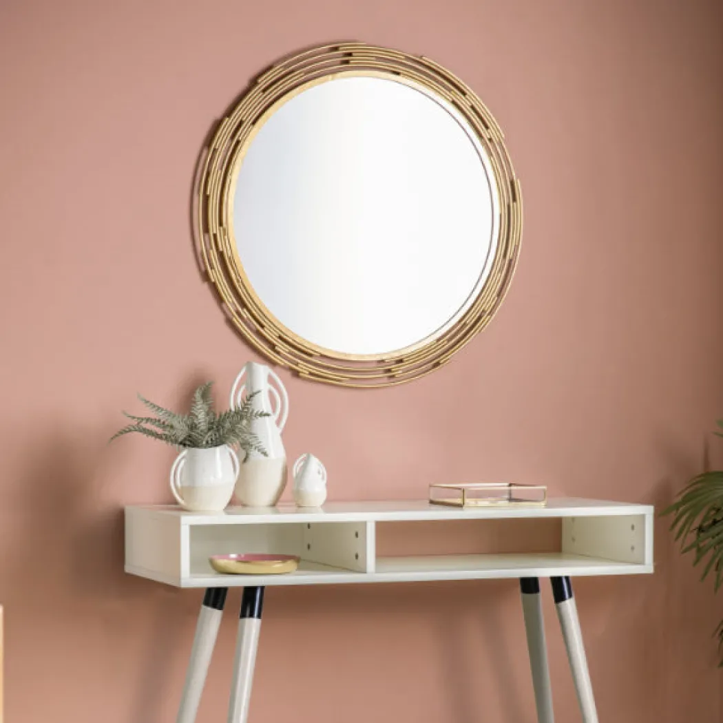 Charlton Gold Mirror 80x80cm