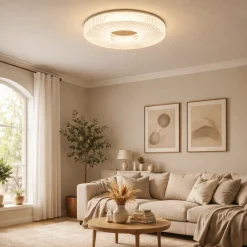 Cimona Large Acrylic LED Flush Ceiling Light