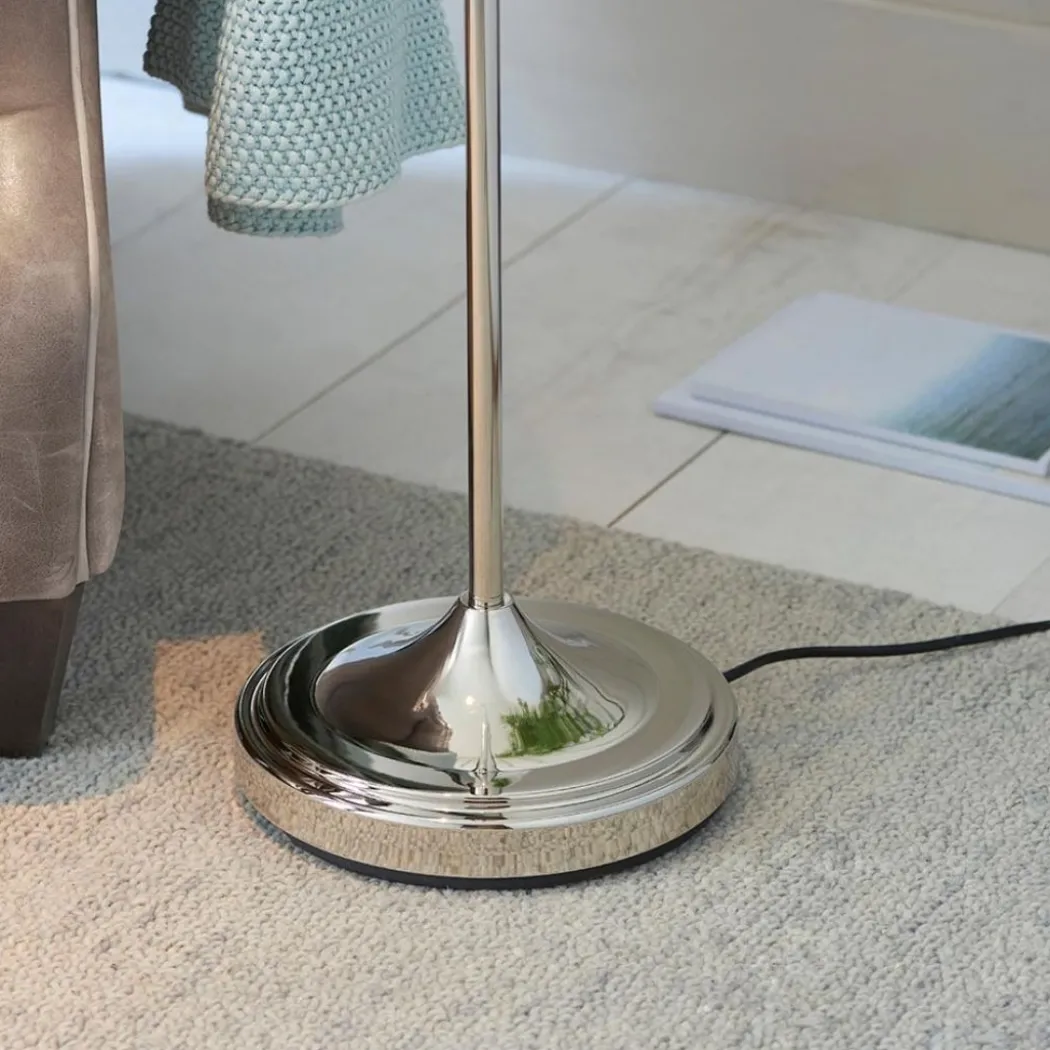 Classic Polished Nickel Task Floor Lamp
