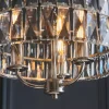 Clifton 3 Light Nickel & Crystal Pendant Ceiling Light
