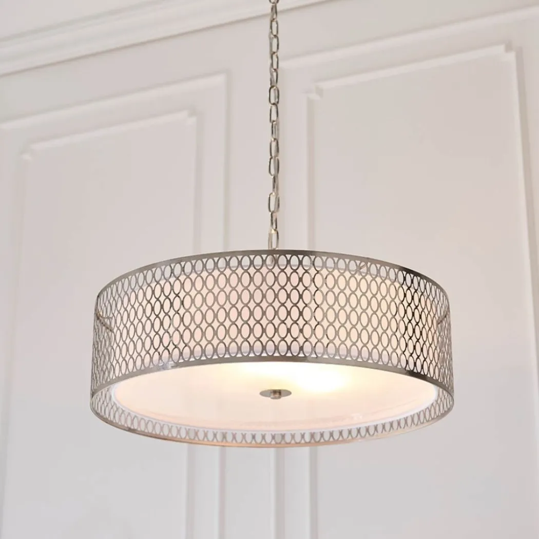 Cordero 3 Light Satin Nickel Pendant Ceiling Light