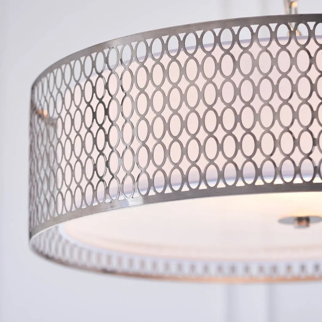 Cordero 3 Light Satin Nickel Pendant Ceiling Light