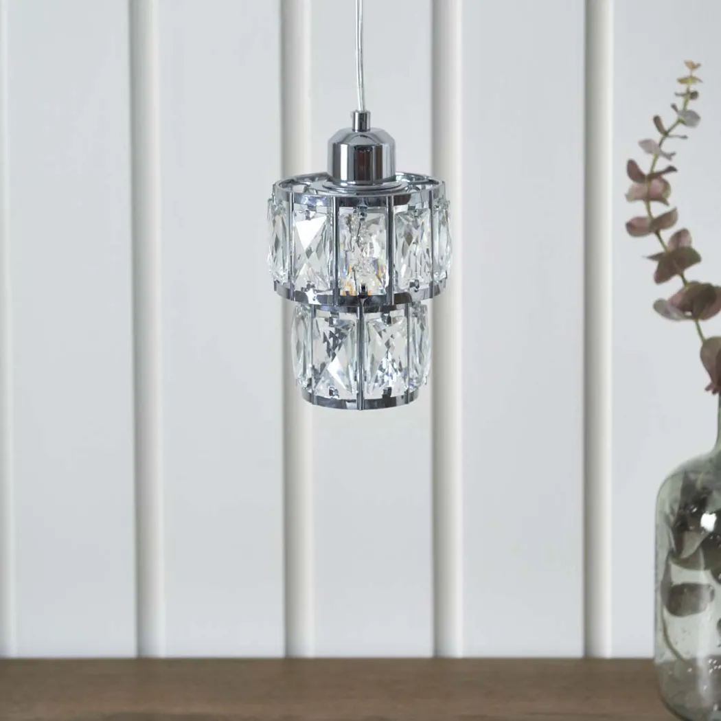 Darla Small Chrome Ceiling Light Pendant