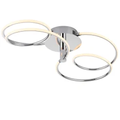 Eterne Large Warm White LED Semi Flush Ceiling Light
