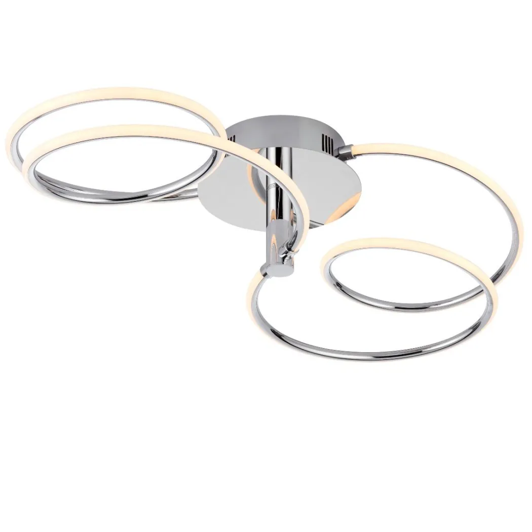 Eterne Large Warm White LED Semi Flush Ceiling Light