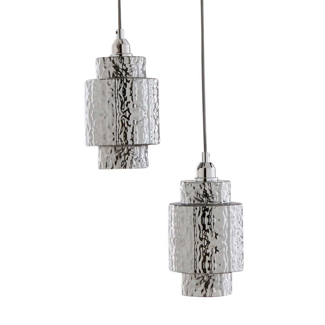 Evelle 5-Light Chrome Cascading Pendant