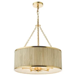 Fenella 5 Light Gold Pendant Ceiling Light