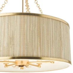 Fenella 5 Light Gold Pendant Ceiling Light