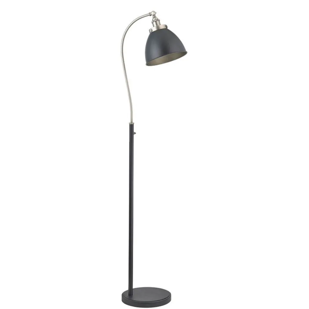 Franklin Black and Pewter Task Floor Lamp