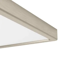 Fueva 6 Satin Nickel LED Flush Ceiling Light