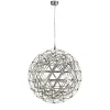 Galaxy Chrome Metal Ball LED Ceiling Pendant