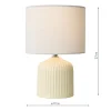 Gigi Twin Pack Ceramic Cream Table Lamps