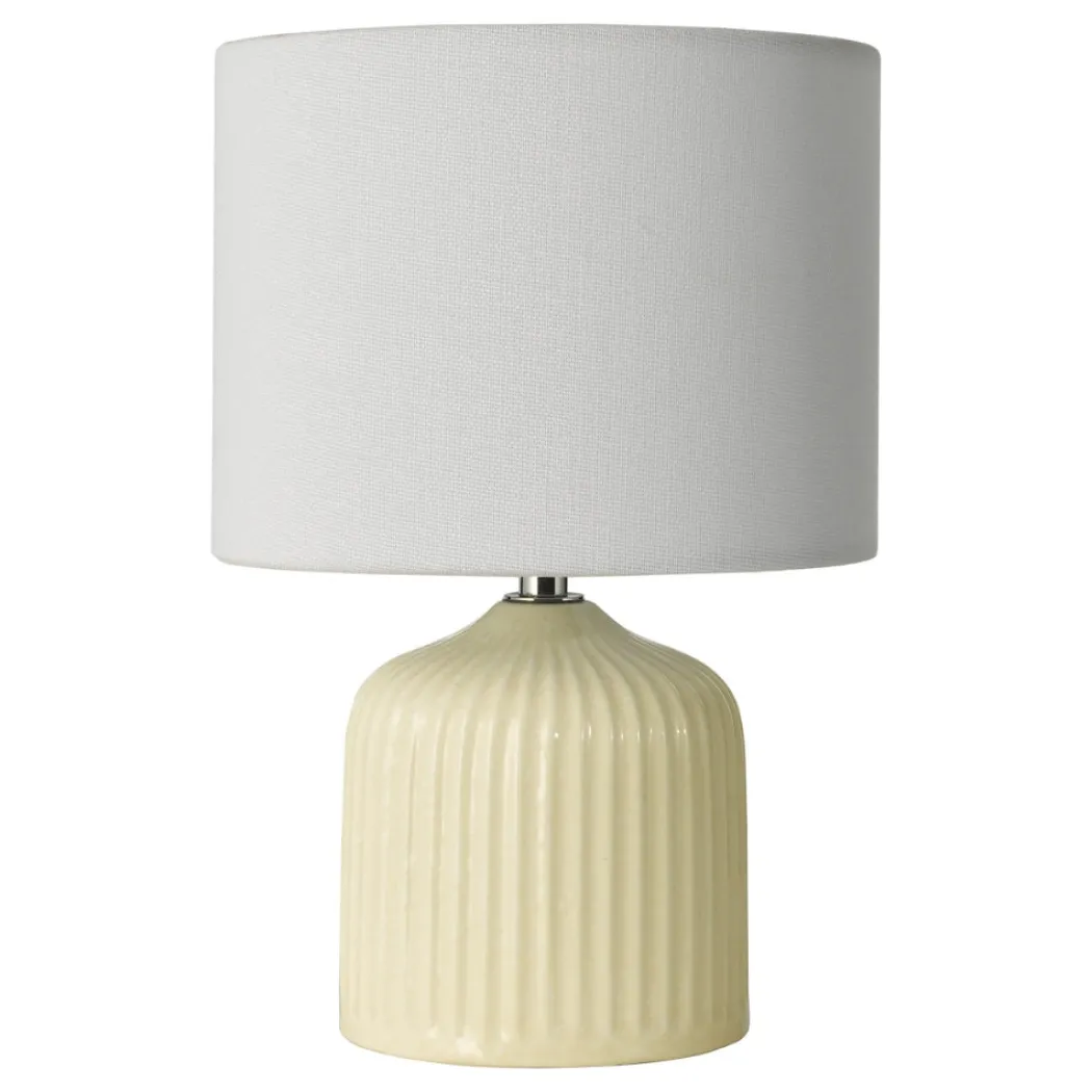 Gigi Twin Pack Ceramic Cream Table Lamps