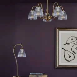 Glynis 5-Light Antique Bronze Semi-Flush Ceiling Light