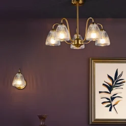 Glynis 5-Light Antique Bronze Semi-Flush Ceiling Light