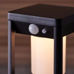 Hallam Outdoor LED Small Matt Black Post IP44