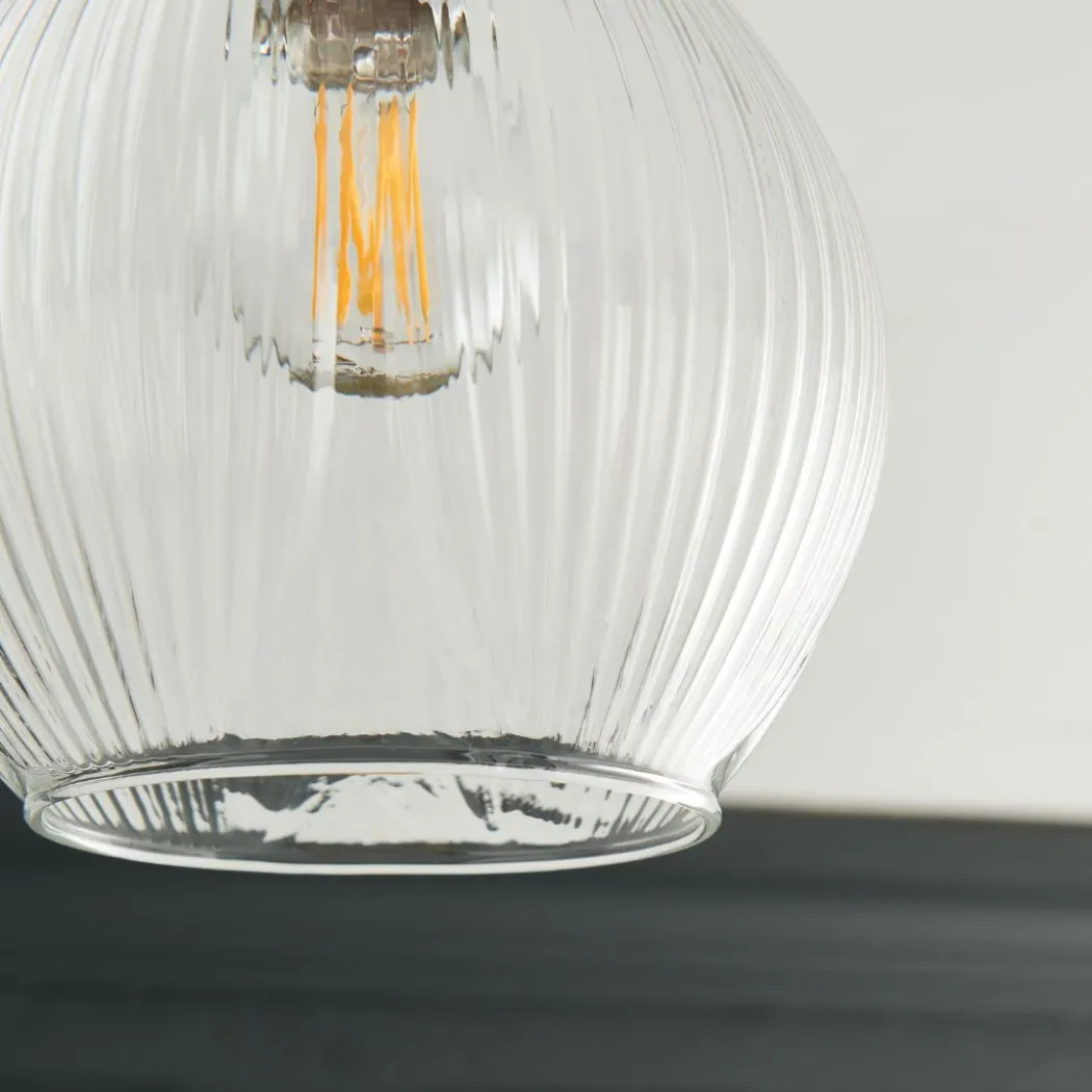 Hamilton 3 Light Polished Chrome Semi Flush Ceiling Light