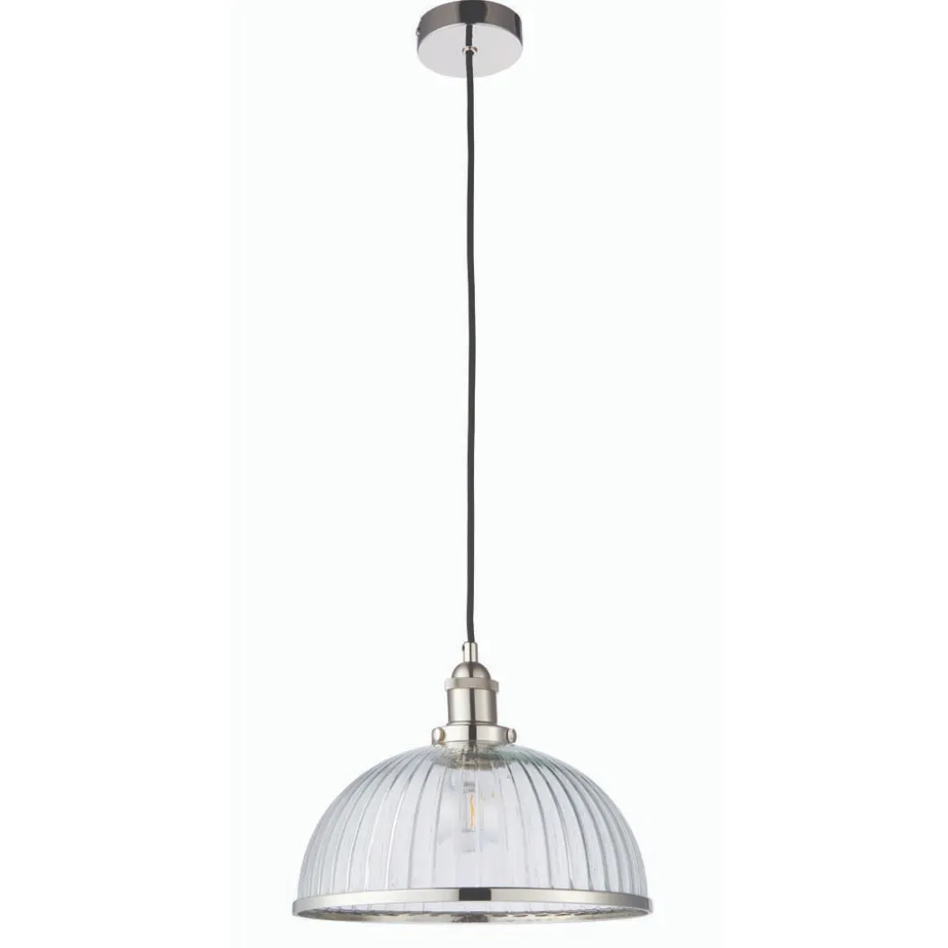 Hansen Large Pendant Ceiling Light Polished Nickel