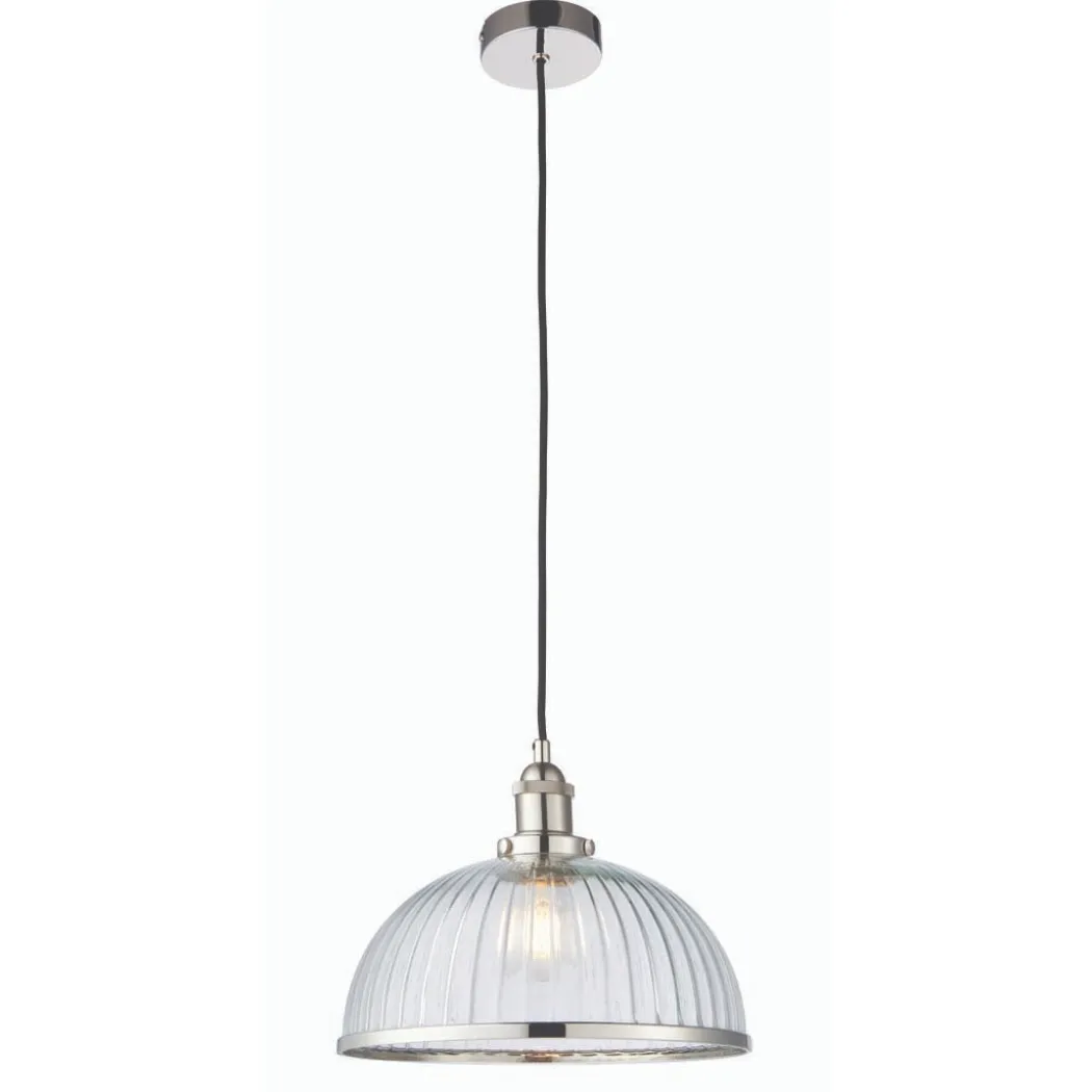 Hansen Large Pendant Ceiling Light Polished Nickel