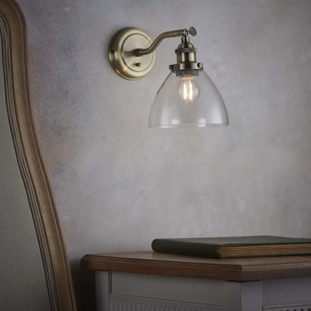 Hansen Wall Light Antique Brass