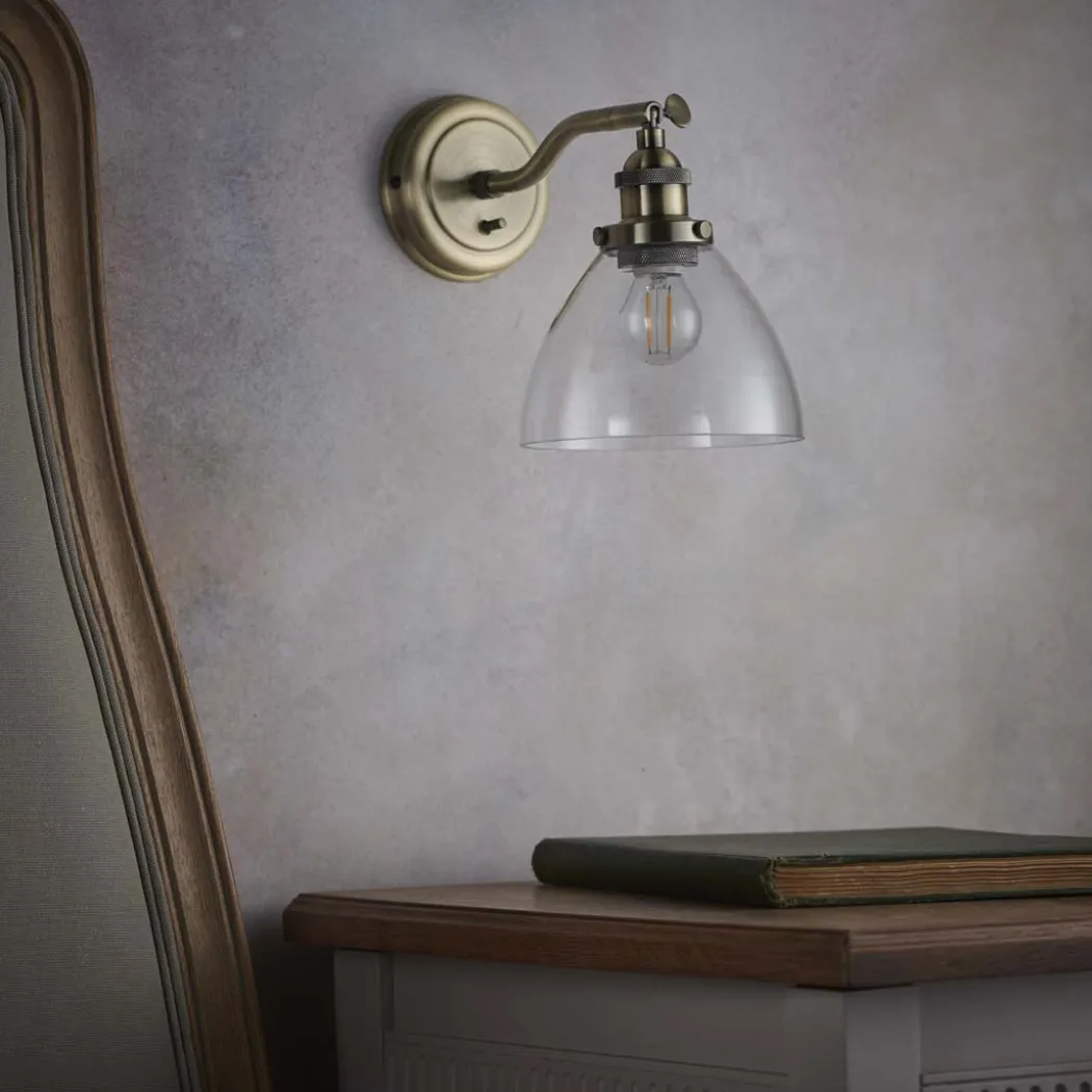 Hansen Wall Light Antique Brass