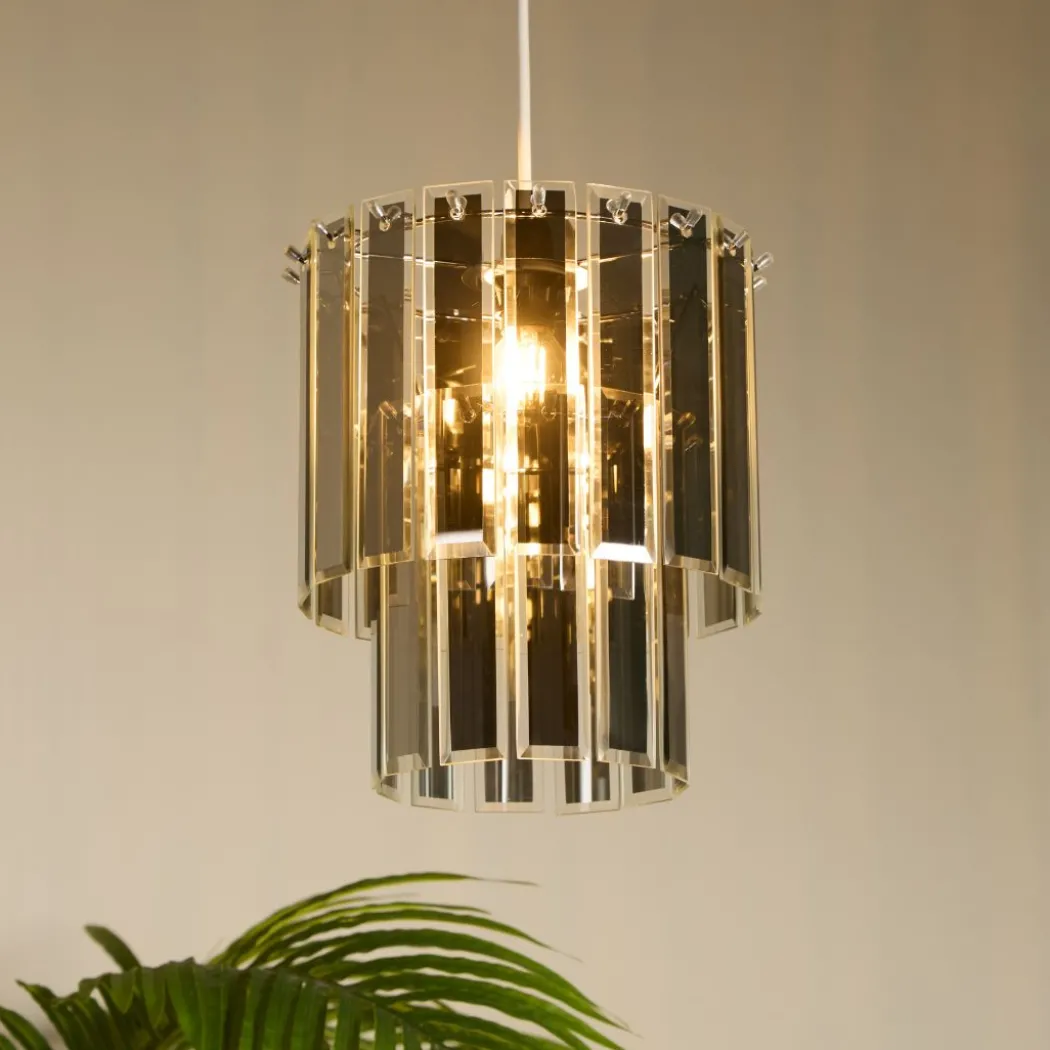 Highgrove Smoked Glass Ceiling Pendant Shade
